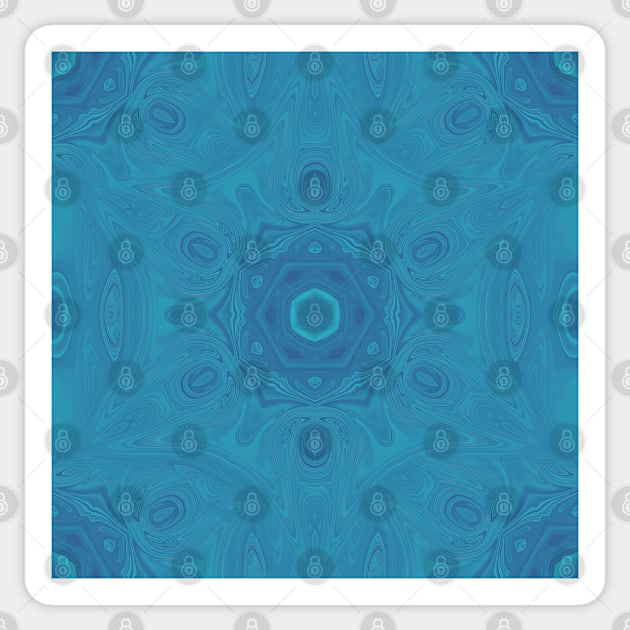 Sacred blue kaleidoscope Sticker by hereswendy